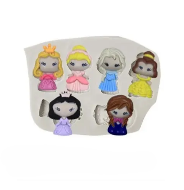 Молд силиконовый Куколки 89 на 61 мм серый Киев - изображение 1