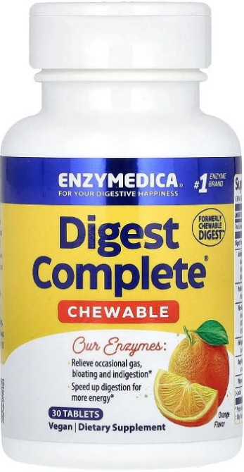 Травні ферменти Enzymedica Digest 30 жев таб апельсин Київ - фото 1