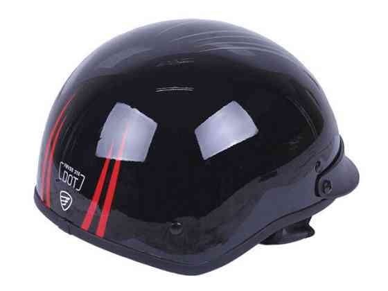 Шолом каска мотоциклетний MD-513 (чорний глянсовий, size L) Мукачево