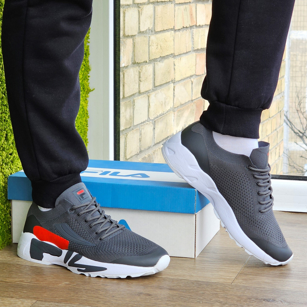 Кроссовки FILA Серые Мужские Фила (размеры: 41,42,43,45) Видео Обзор Днепр - изображение 10