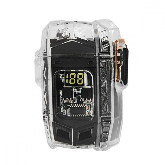 Ліхтар запальничка Multifunctional D48-1 (білий, жовтий, червоний) + BOX LCD Type-C (11 режимів) Вінниця