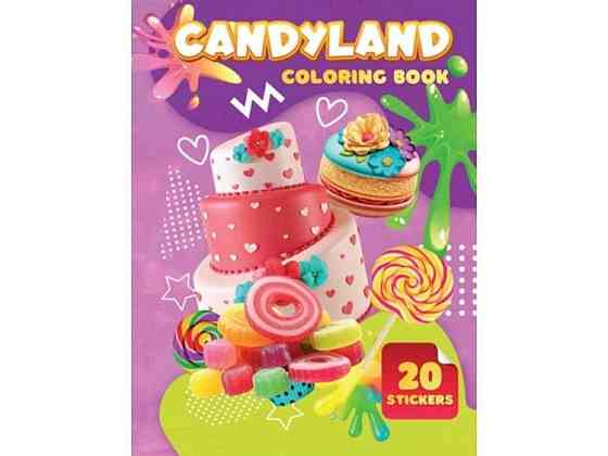 Раскраска 20 наклеек А4: Candyland ТМ Jumbi Киев