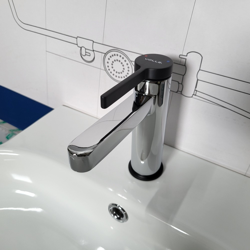 Змішувач для раковини Volle MORA  cromo+de la noche 1537.010125 хром/чорний Київ - фото 6