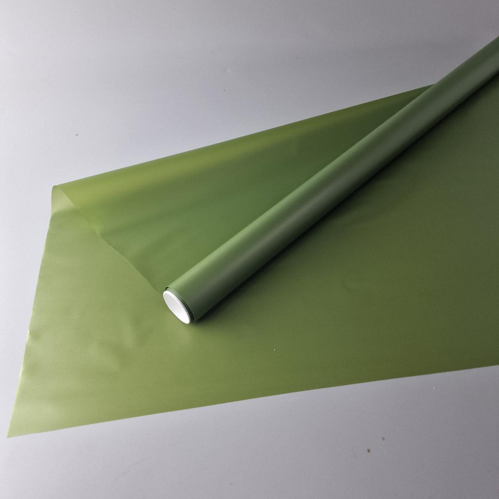 Калька для цветов рулон 8м тонированный матовый (77) (h660) №838 Темно зеленый (1 шт) Харьков - изображение 3