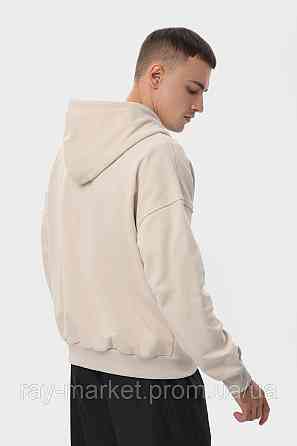 Худі на блискавці чоловіче базове RAY PREMIUM LOOSE бежеве (U0409М-Cream) XL Київ