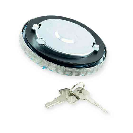 Кришка бака ФУРИ (метал, з ключем) 80 мм паливного Мукачево