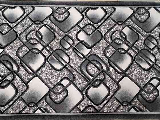 Ковровая дорожка лучшая цена, Чёрный ромб,  Ковёр на отрез 120, 400 Каменское