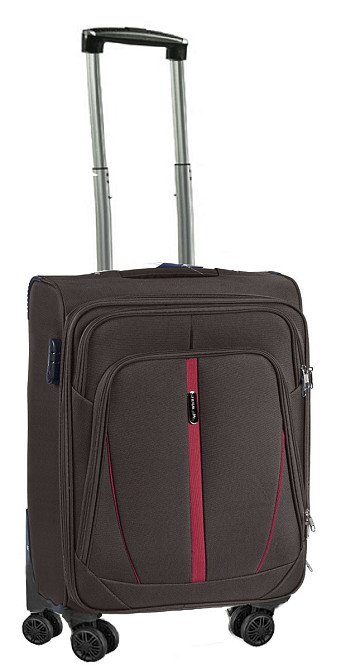 Валіза тканинна WINGS 1706 мала 55 см коричнева 4 колеса Київ - фото 1