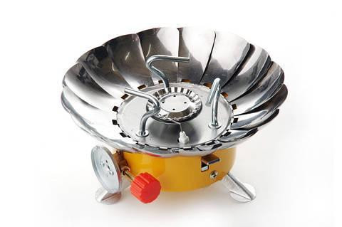 Портативная газовая плита Тюльпан с защитой от ветра 210*210*100мм Харьков - изображение 1