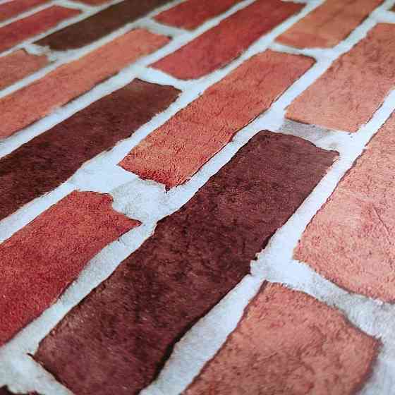 Самоклеящаяся пленка Бордовая кирпичная стена Киев