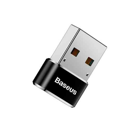 Адаптер Baseus USB Male To Type-C Female Adapter Converter Black Одесса