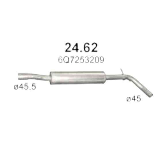 Резонатор Roomster 1.4 Шкода Мукачево