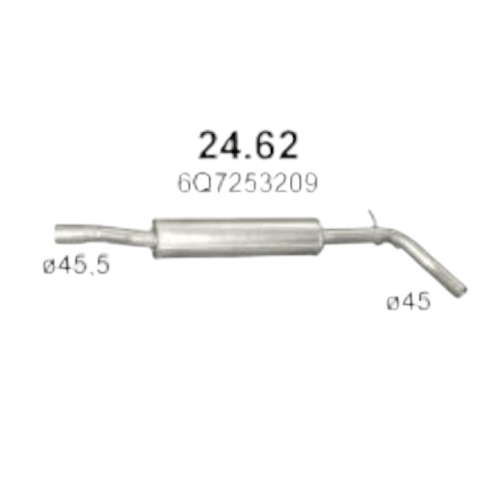 Резонатор Roomster 1.4 Шкода Мукачево - фото 1