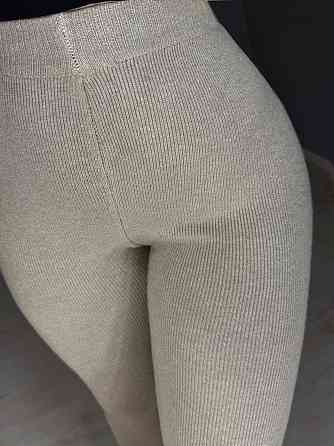 Лосини жіночі My fashion 301 в’язані трикотажні теплі з високою талією one size бежеві, бежевий, one size Київ