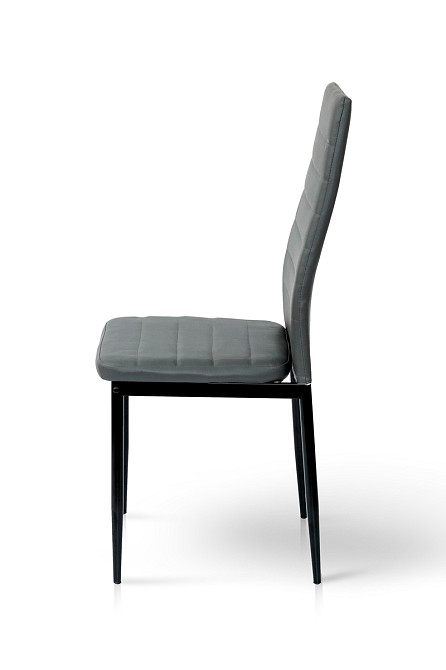 Стілець Ріо, чорний/ шкірзам сірий Київ - фото 5