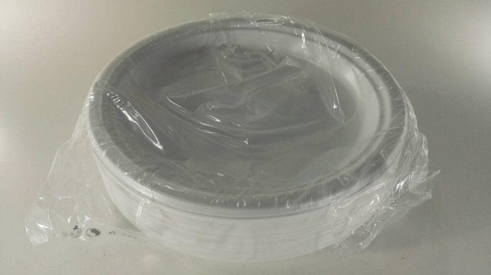 Тарілка одноразова пластикова 260 mm біла (100 шт) Харків - фото 2