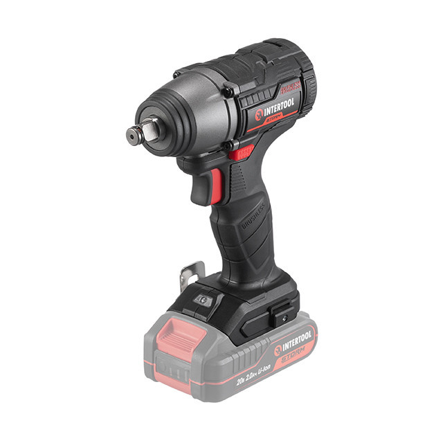Гайкокрут ударний акумуляторний безщітковий 20 В, 300 Nm, 0-2500 об/хв, 0-3000 уд/хв, 1/2