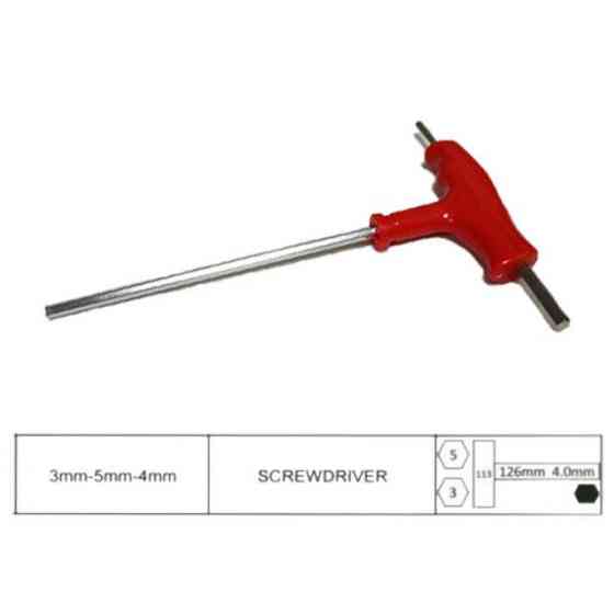 Шестигранный ключ (тройник) 3/5/4 мм Мукачево