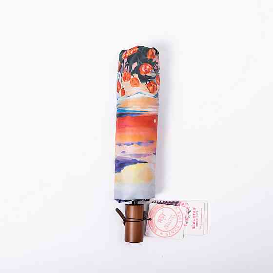 Yiwu Парасолька механічна елегантна з принтом міцна надійна з поліестеру діаметр 100 см HP-23-1 Коломия