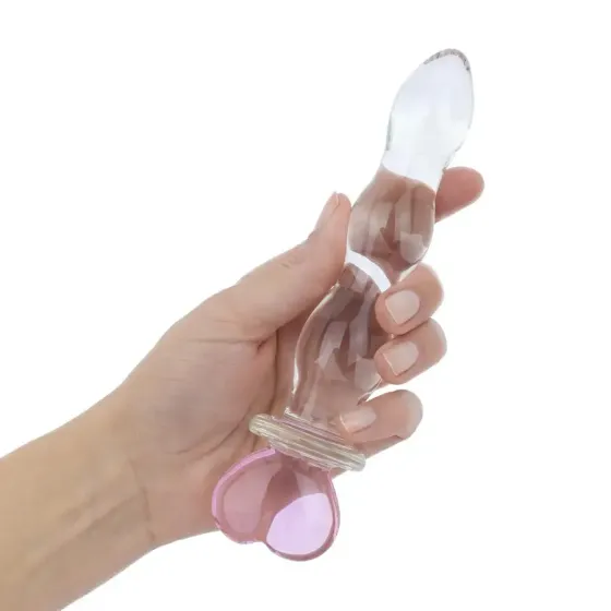 Стеклянная анальная цепочка Gildo Glass Butt Plug Heart Shape No. 35 Львов