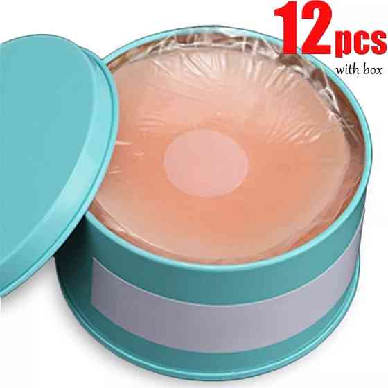 Силиконовые наклейки на соски, бежевые набор, в наборе 6 пар, диаметр 6,5см, силикон Киев