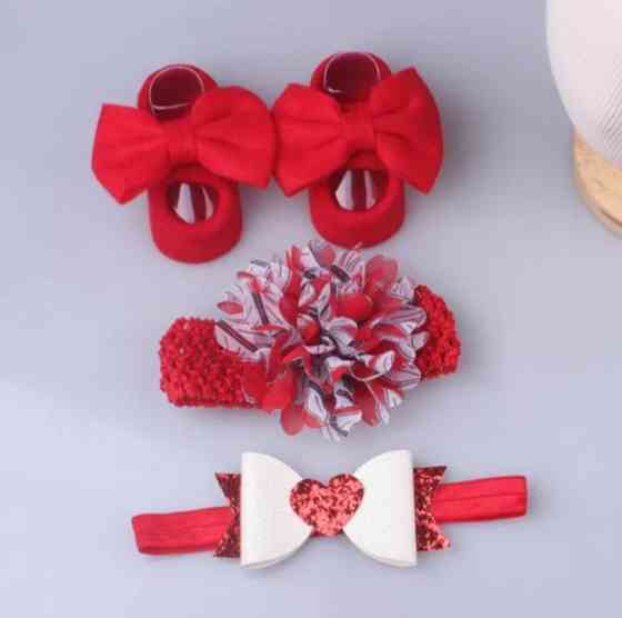 Набор пинетки и повязки универсальный красный Киев