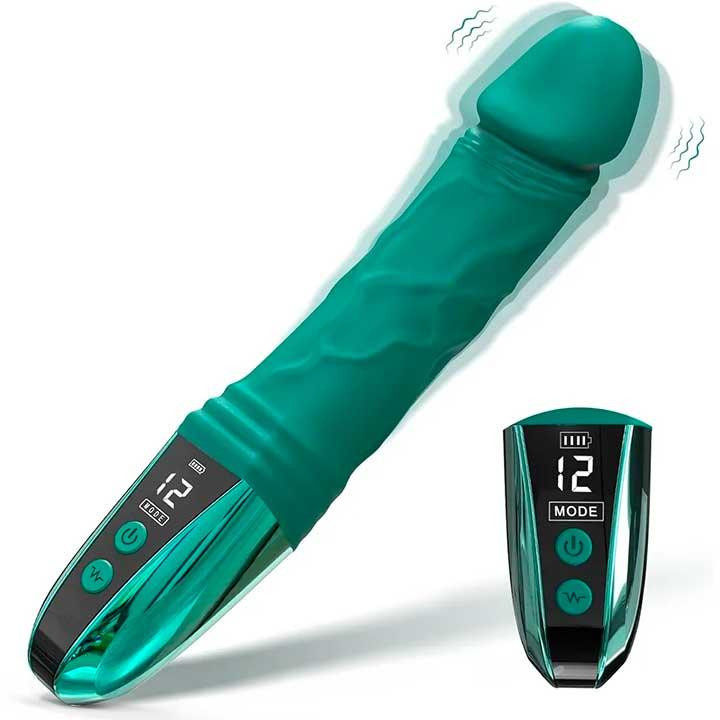 Реалістичний вібратор Satisfyer Lover 12 режимів зелений Вінниця - фото 1