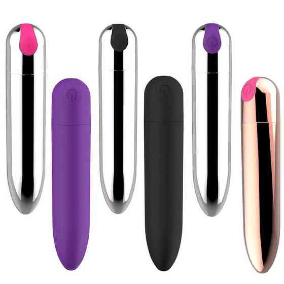 Віброкуля жіноча водонепроникна 10 режимів вібрації з USB-зарядкою Золотиста Вінниця