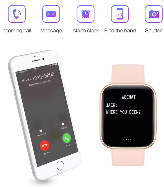 Смарт-часы Uhoofit P4/P4S для мужчин и женщин – фитнес-браслет с монитором пульса, давления, кислорода, IP67 Киев - изображение 2