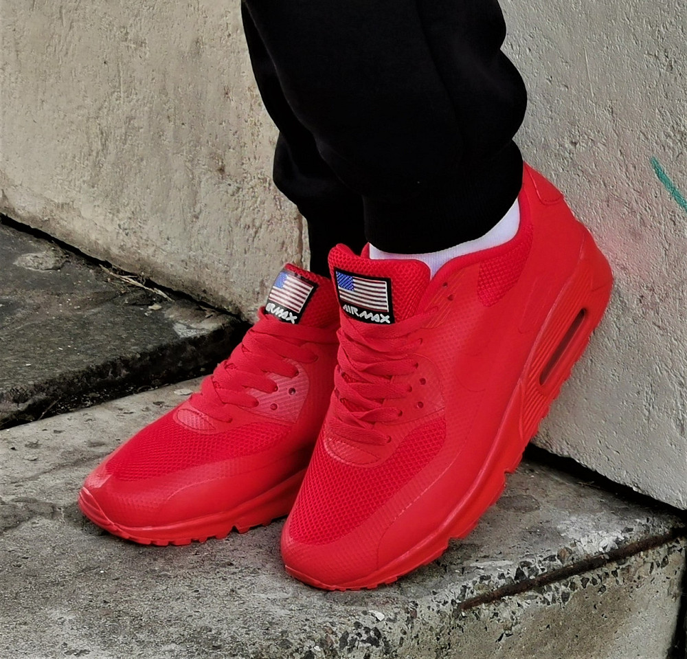 Кроссовки Красные NIke 90 Женские с Амортизацией Найк (размеры: 36,37) Днепр - изображение 9