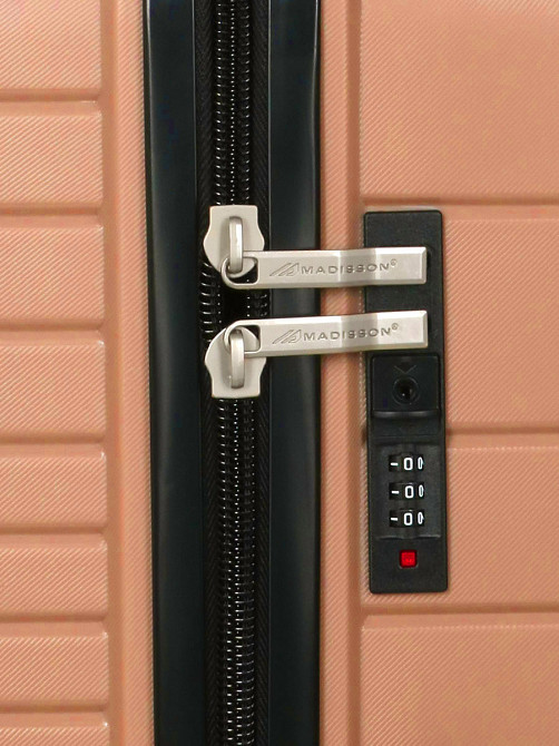 Чемодан полипропиленовый SNOWBALL MADISSON 33703 большой 75 см золотисто-розовый Киев - изображение 18