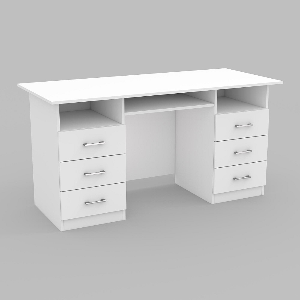 Стол офисный ОСП-4, Белый, 1500/600/760 Львов - изображение 1