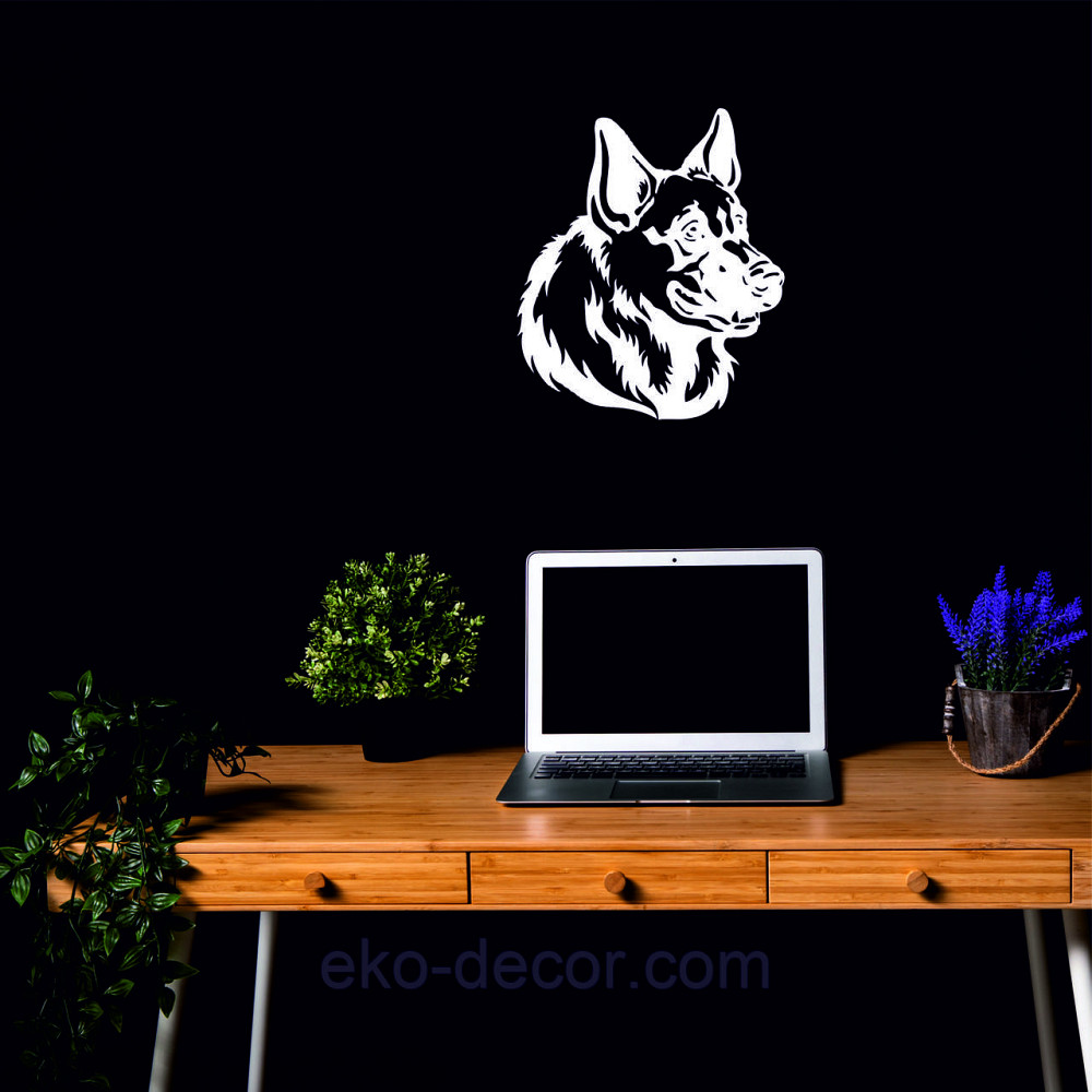 Декоративное настенное Панно «Овчарка», Декор на стену 90*78 см, Белый Киев - изображение 5