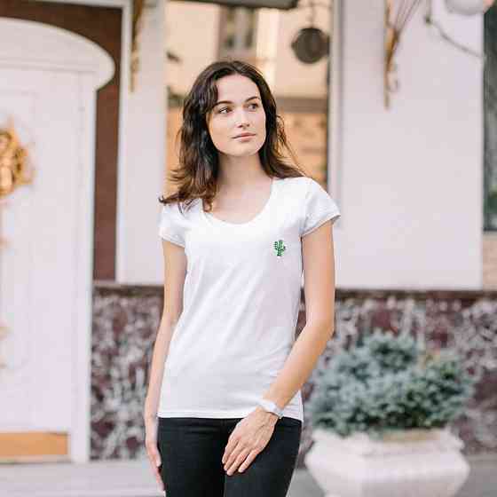 Футболка для вагітних і годуючих-біла Київ