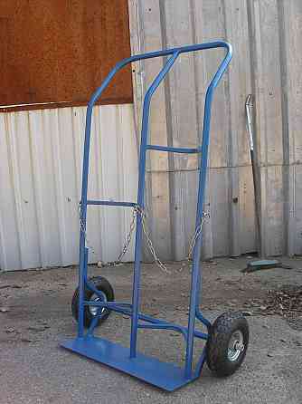 Візок ТБ2-260 для перевезення двох балонів – металевий балонний візок з пневмоколесами 260 мм до 250 кг Харків