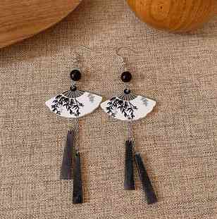 Серьги в китайском стиле Веер Киев