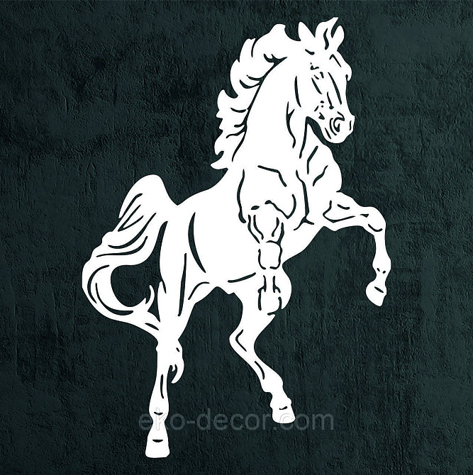 Декоративне настінне Панно «Лошадь», Декор на стіну 50*35 см, Білий Київ - фото 5