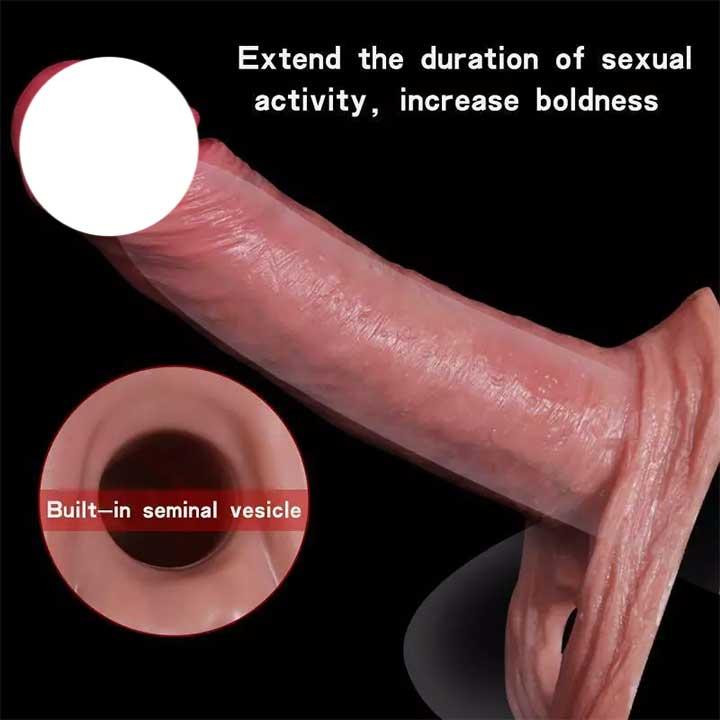 Насадка для збільшення на пеніс і мошонку 19 см Вінниця - фото 3