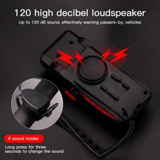 Ліхтар з велокріпленням і акумулятором, Велосипедний світлодіодний ліхтар із зарядкою GB-34 Івано-Франківськ - фото 5