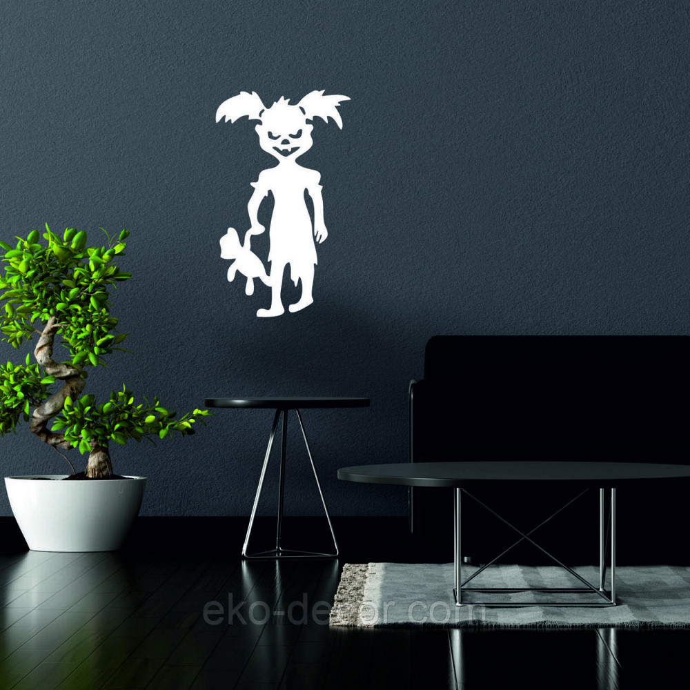 Декоративне настінне Панно «Сілует дітей. Гелловін», Декор на стіну 90*53 см, Білий Київ - фото 2