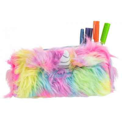 Пенал Cool For School плюшевий 1 відділення блакитний (CF87105) Вінниця