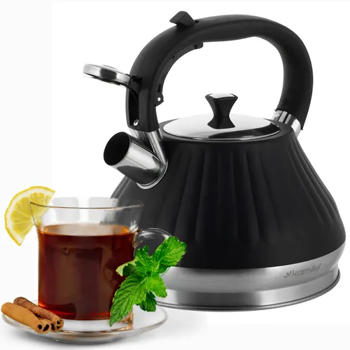 Чайник 3л нержавіюча сталь зі свистком з ручкою 