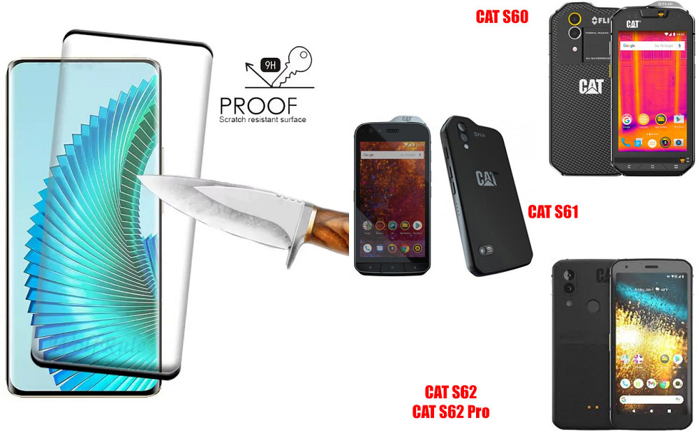 Защитное стекло HyperGlass Pro для CAT S60, CAT S61, CAT S62, CAT S62 Pro – максимальная чувствительность и Киев - изображение 1