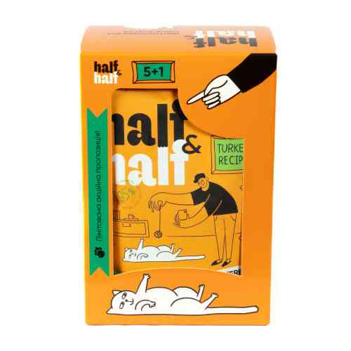 Набор влажных кормов Half&Half 