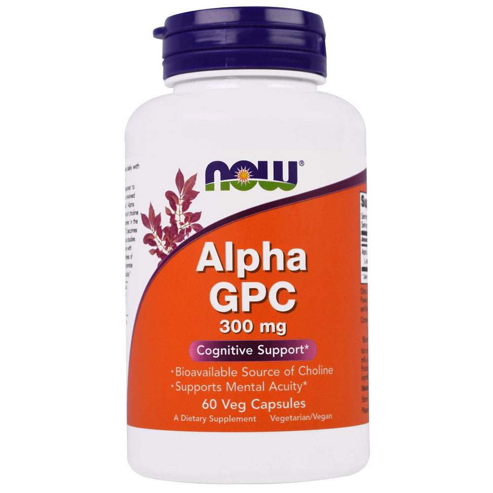 Альфа GPC (Alpha-GPC), NOW Foods, 300 мг 60 капсул Киев - изображение 1