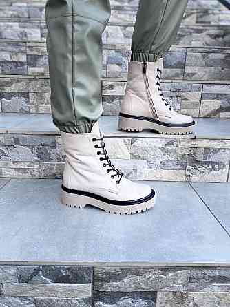 Черевики жіночі M.KRAFT бежеві натуральна шкіра висота 16см підошва 3/5см (A22) (4286) 37р.39р. Коломыя