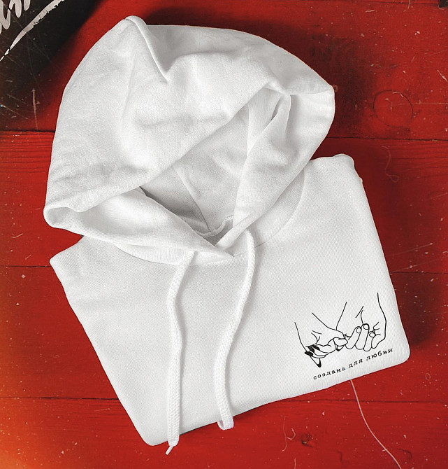 Мужской\ Женский  худи с  капюшоном .100% хлопок - Создан\Создана для Любви Черновцы - изображение 1