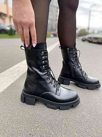 SOTHBY'S Черевики жіночі Sothby's чорні шкіра натуральна 36р. (4213) Коломыя