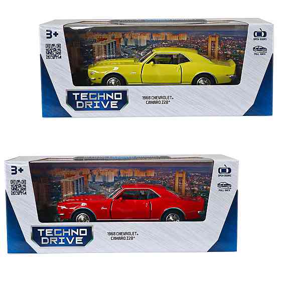 Автомодель - Chevrolet Camaro Z28 1968 (червоний, жовтий) Днепр