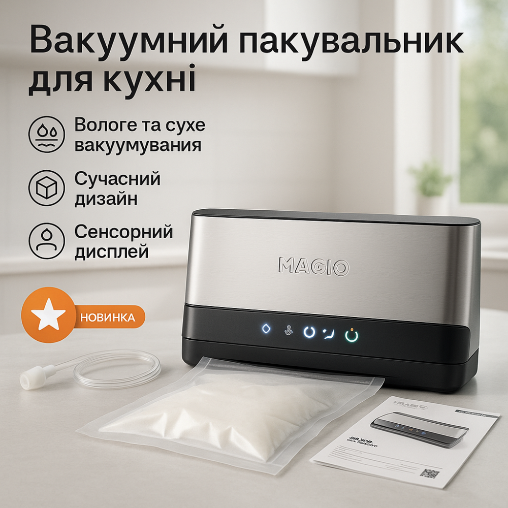 Устройство вакуумного консервирования, Вакуумный запайщик для пищевых продуктов, Электронный вакууматор NS-33 Львов - изображение 7